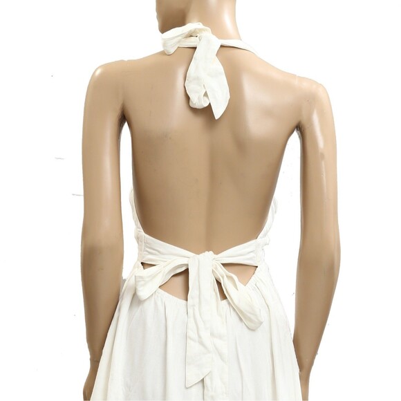 Free People Free-Est Callie Chic Mini Dress Halter White Open Back S New 283479 - Picture 4 of 4
